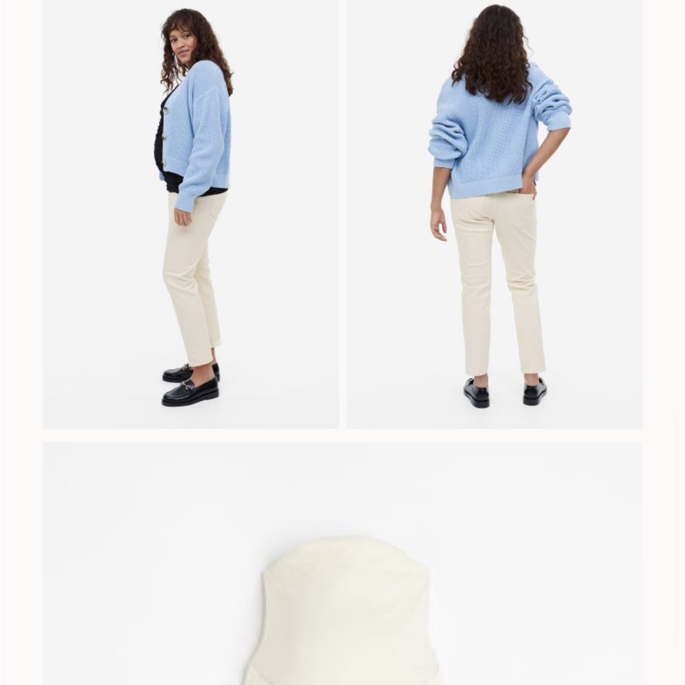 Size 12 white maternity jeans